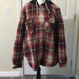 Legendary Outfitters Plaid Hooded Jacket men’s XXL NWT